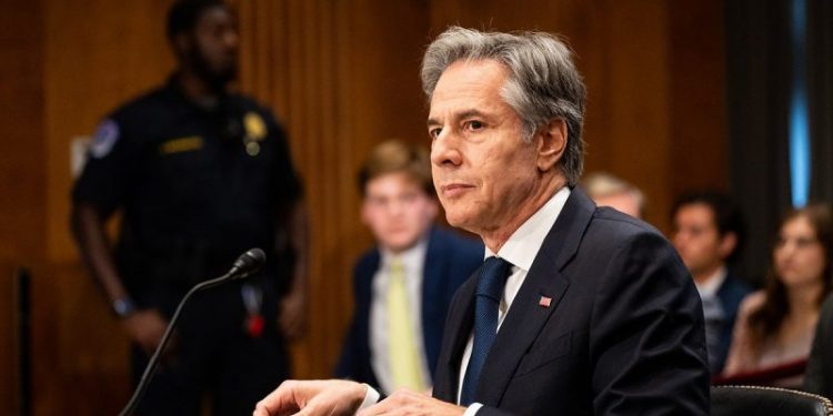 Anti-Israel agitators interrupt Blinken Senate testimony, hauled out by Capitol police