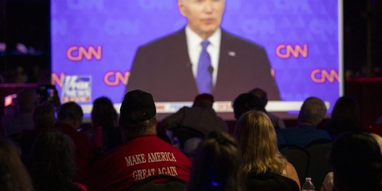 At Georgia debate watch parties, cheer for Republicans and worry for Democrats