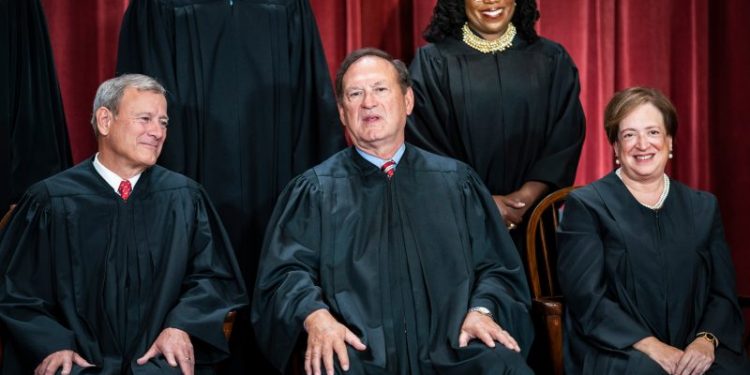 Alito’s account of the upside-down flag doesn’t fully add up. Here’s why.