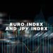 The euro index is under pressure; the yen is holding steady