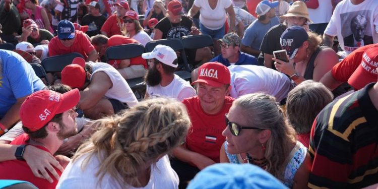 Pops, screams and then blood: On the scene at the Trump rally shooting