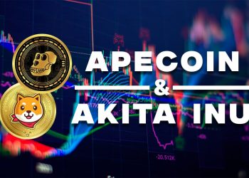 ApeCoin and Akita Inu: ApeCoin pauses again at 0.800 level