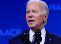 Biden calls to ‘lower the temperature’ then bashes Trump in NAACP speech