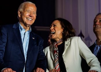 Kamala Harris praises Biden’s legacy in first remarks since announcing 2024 bid
