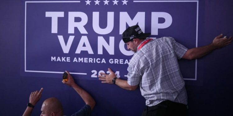 Kamala’s got merch, but real America’s yards and bumpers are with Trump