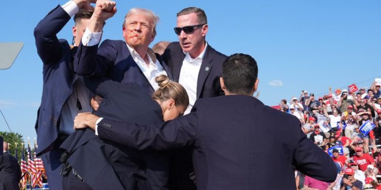 Trump said to be safe after being rushed offstage following shooting at rally