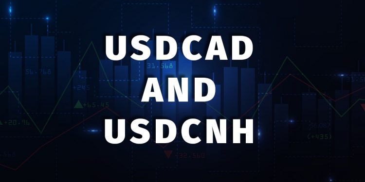 USDCAD and USDCNH: USDCAD is moving to a new monthly high
