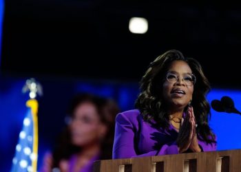 Oprah says in surprise DNC speech to choose ‘joy’ and vote Harris