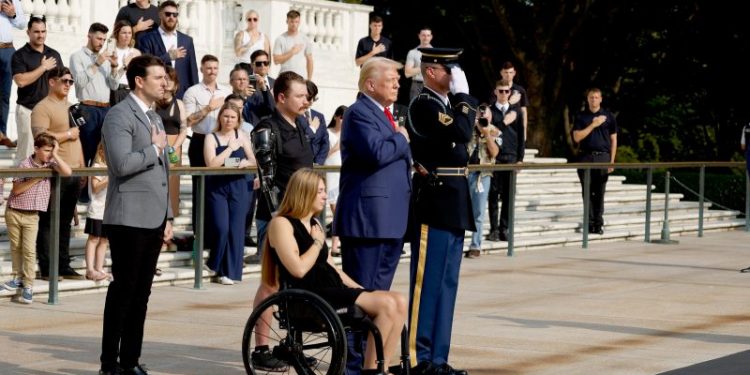 How a Trump visit sparked turmoil at America’s most sacred cemetery