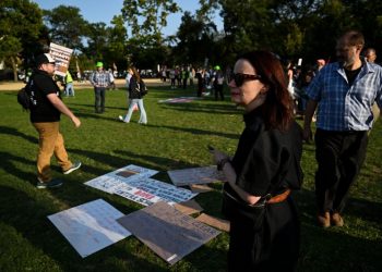 Seeking history, an archivist gathers what protesters at the DNC left behind