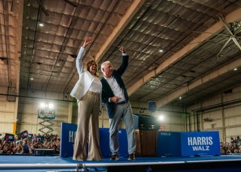 Harris and Walz seize on joyful message in contrast to darker Trump themes