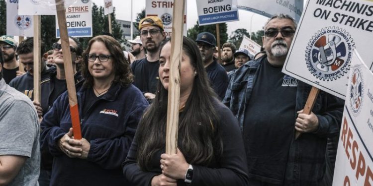 Boeing machinists on picket lines prepare for lengthy strike: ‘I can last as long as it takes’