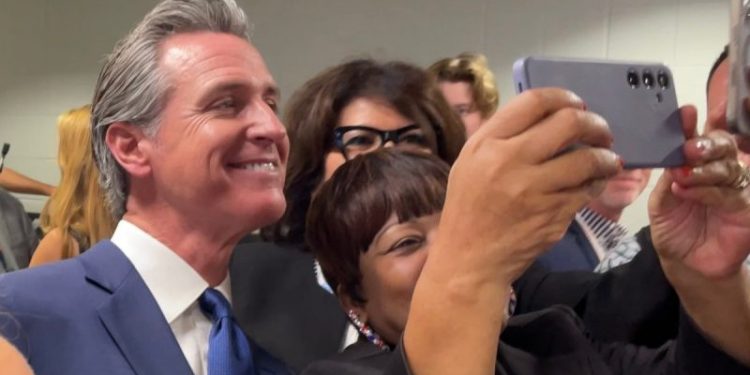 Back on the trail: Top Biden surrogate Newsom now campaigning for Harris