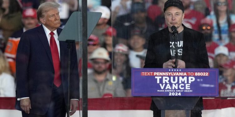 Elon Musk gives $75M to his own America PAC in push to elect Trump