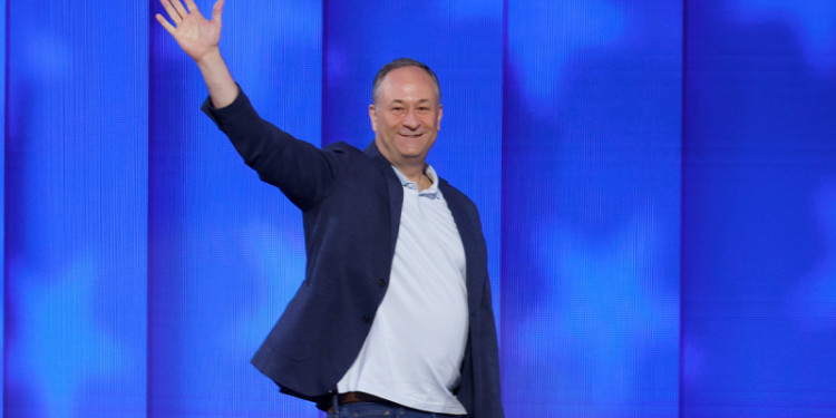 Emhoff denies report he slapped ex-girlfriend outside ritzy overseas movie event