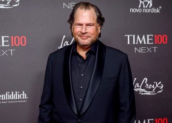Marc Benioff is in talks to sell Time to Antenna Group