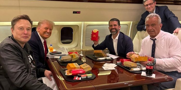 Trump inner circle shares McDonald’s meal as Donald Jr. jokes ‘Make America Healthy Again starts tomorrow’