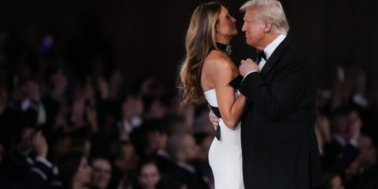 Trump makes appearances at several Inaugural Balls around DC after jam-packed first day as POTUS