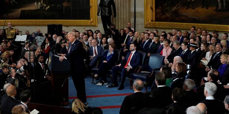 Trump ‘articulated a playbook,’ experts say of his policy-oriented inaugural address