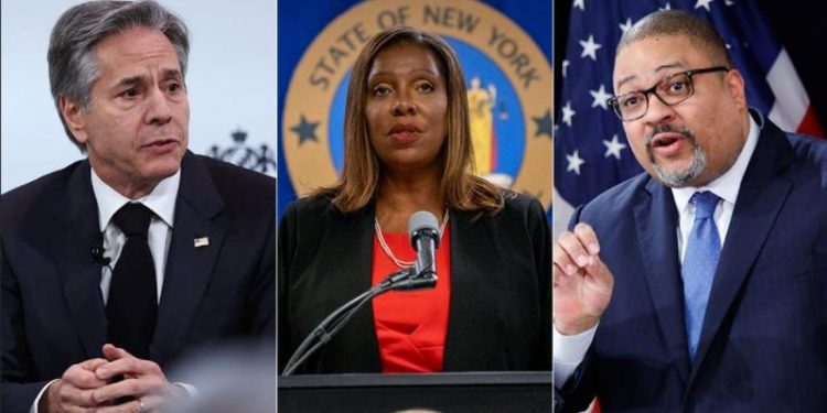 Trump removes Antony Blinken, Letitia James, Alvin Bragg’s security clearances among others