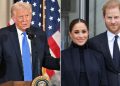 Trump doesn’t plan to deport Prince Harry, saying Meghan Markle is enough of a burden for the royal