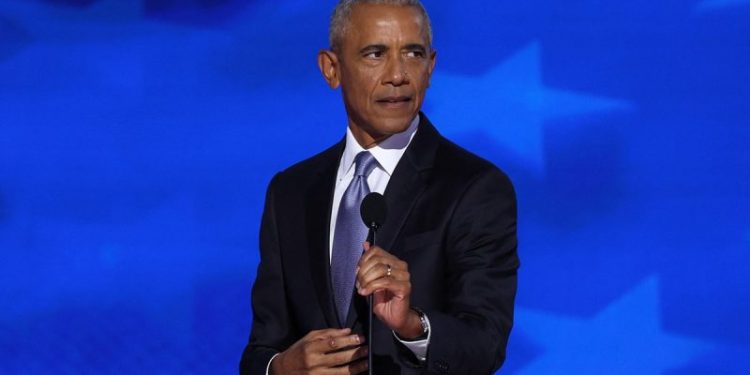 Obama urges Americans to ‘possibly sacrifice’ in resisting Trump policies