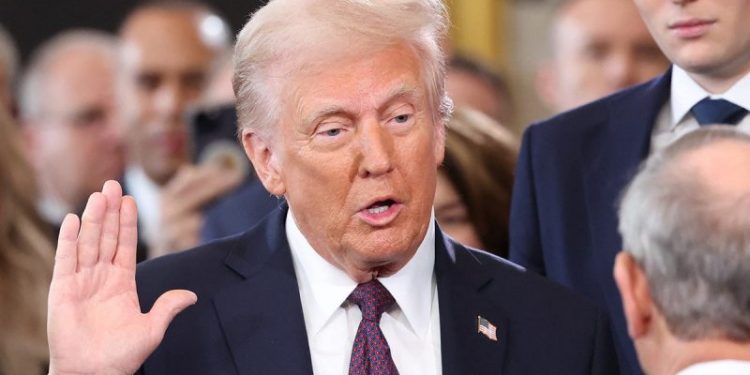 Trump kicks off whirlwind week marking his 100th day back in the Oval Office