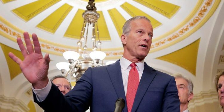 ‘Baby steps’: Leader Thune details his work to corral Republicans behind Trump’s legislative vision