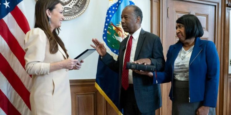 Trump ally Ben Carson sworn in as national advisor for nutrition, health, and housing with USDA