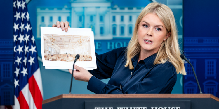 White House responds to reports Trump named new ballroom after himself