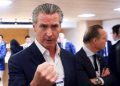 Newsom warns ‘pathetic’ foreign leaders to grow a backbone in bizarre takedown likening Trump to a T.rex